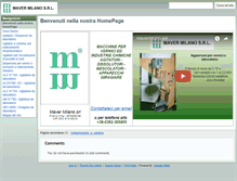 Tablet Screenshot of mavermilano.com